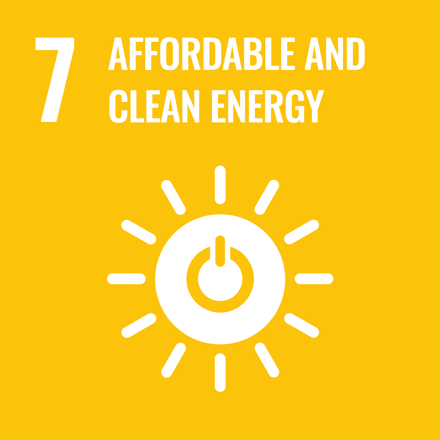 SDG 7 Affordable and Clean Energy