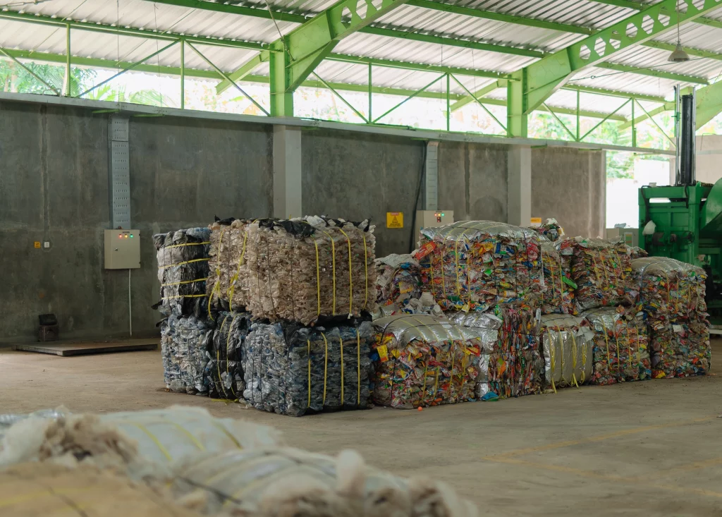 Collected and sorted plastic waste, Borealis